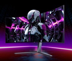 Il nuovo monitor da gioco AOC Agon Pro presenta un display curvo da 34 pollici con un pannello QD-OLED.