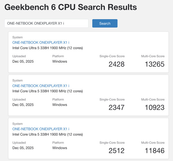 (Fonte: Geekbench)