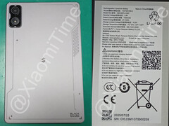 Un primo piano del prossimo tablet da gioco Black Shark di Xiaomi con le informazioni sulla batteria. (Fonte immagine: via XiaomiTime)