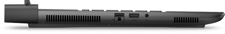 Lato sinistro: Gigabit Ethernet, USB 3.2 Gen 1 (USB-A), audio combo