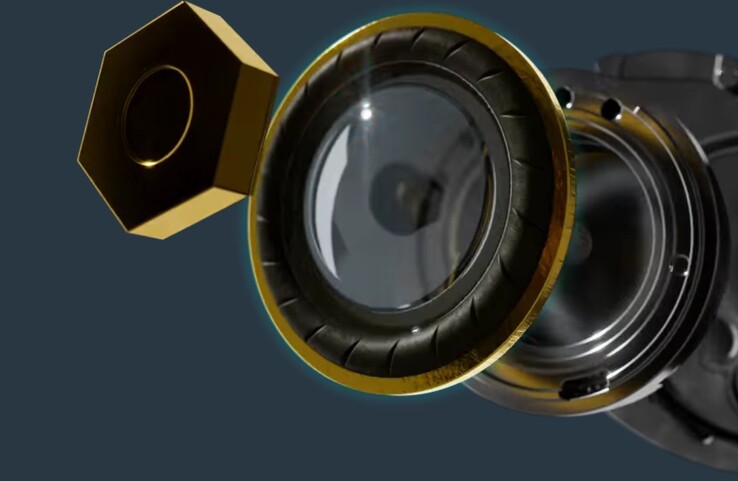Entrambi i modelli Glass Core utilizzano diaframmi in vetro da 10 mm (al centro), mentre il Glass Core Pro aggiunge un driver ad alta frequenza MEMS (a sinistra).