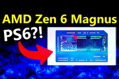 Uno screenshot video che mostra quella che potrebbe essere una APU Zen 6 (fonte immagine: Moore's Law Is Dead YouTube channel)