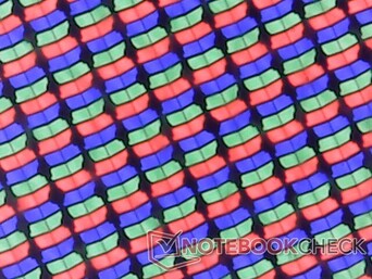 Matrice di subpixel RGB nitida da un pannello lucido