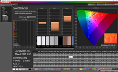 ColorChecker prima della calibrazione