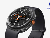 Rendering non ufficiale di Galaxy Watch8 Classic con lunetta girevole (fonte: OnLeaks &amp; SammyGuru)