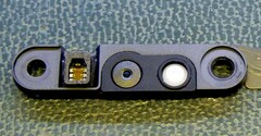 La tacca del MacBook Pro ospita una serie di sensori tra cui la webcam 1080p. (Fonte: David Pogue su Twitter)