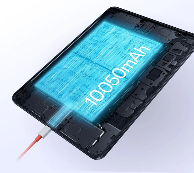 Il Pad Go 2 di OnePlus dispone anche di una batteria da 10.050 mAh. (Fonte: OnePlus)