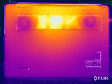 Test di sollecitazione delle temperature di superficie (in basso)