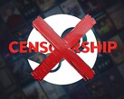 Logo anti-censura mostrato su sfondo Steam (Fonte: Valve con modifiche)