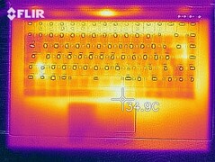 Distribuzioni del calore: Idle, lato superiore