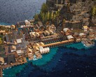 Un'immagine che mostra un'isola in Whiskerwood, ora scontato del 50% su Steam.