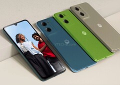 Il Moto G06 dovrebbe essere lanciato in almeno quattro colori. (Fonte immagine: Ytechb)