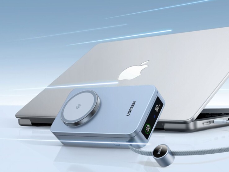 La banca di energia multifunzionale Ugreen MagFlow Qi2 25W. (Fonte immagine: Ugreen, a cura)