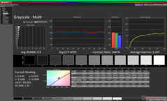 Scala di grigi prima della calibrazione