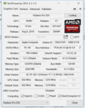 GPU-Z: AMD Radeon Pro 555