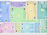 La nuova interfaccia di SmartThings: una pianta 3D che mostra tutti i suoi gadget collegati (Fonte: Samsung)