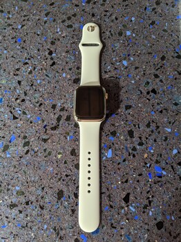 Apple Watch Series 5: 44 mm, telaio in acciaio inox, cinghia sportiva