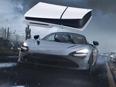 Il banner di Forza Motorsport 5 viene mostrato con la console PS5