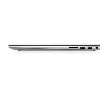 HP Envy 17 - lato destro -alimentazione, 2x USB 3.1 Type-A, lettore schede SD. (Fonte immagine: HP)