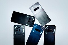 La serie Nothing Phone (3a) è disponibile nei colori grigio, nero, bianco e blu
