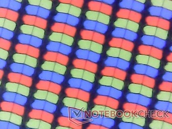 Matrice di subpixel nitidi dalla sovrapposizione lucida