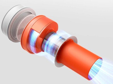 Un ciclone si occupa della separazione iniziale della polvere