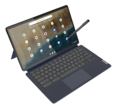Il nuovo Lenovo Chromebook Duet 5 si basa sulla formula di successo dell&#039;originale aggiungendo un grande display OLED da 13,3 pollici.(Immagine: Lenovo)