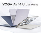 Lo Yoga Air 14 Ultra Aura è disponibile in diverse opzioni di colore.