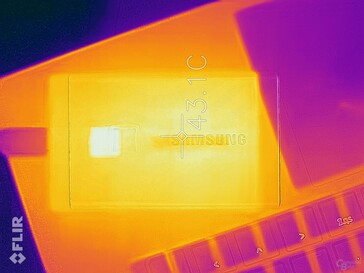 Il calore generato T7 Touch dopo 390 GB scritti (Source: ComputerBase)