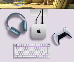 Apple pubblicizza il nuovo Mac mini con il controller DualSense di Sony. (Fonte immagine: Apple)