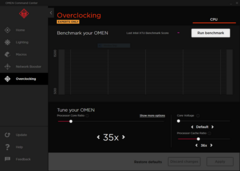 Omen Command Center: Overclocking utility