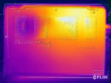 Test di sollecitazione delle temperature di superficie (in basso)