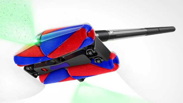 La testina di Dyson PencilVac ha quattro Fluffycones. (Fonte: Dyson)