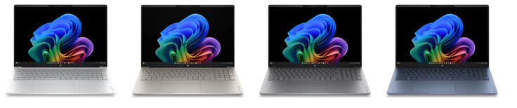 Il nuovo OmniBook 5 16 è disponibile nelle finiture Glacier Silver, Meteor Silver, Sahara Silver o Starlit Blue.