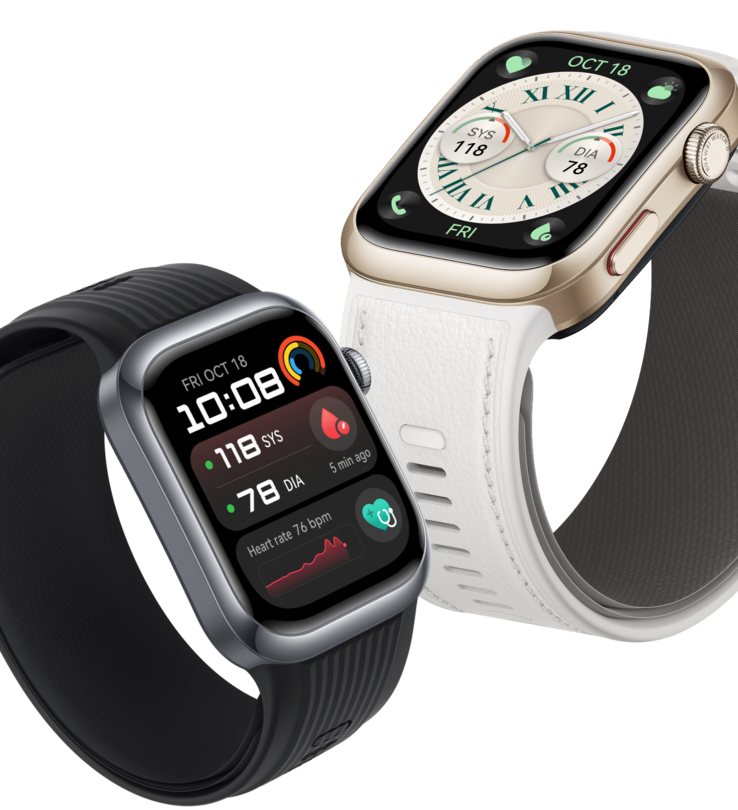 Le versioni nera (sinistra) e oro (destra) dello smartwatch Huawei Watch D2. (Fonte: Huawei)