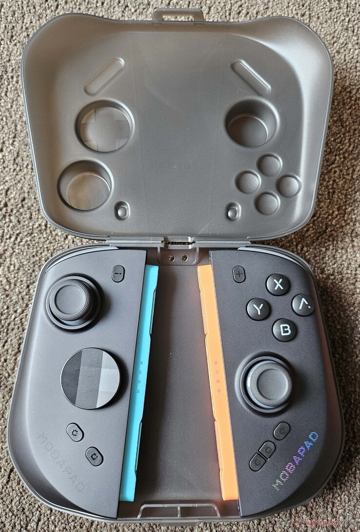 La custodia protegge i Joy-Con e offre inoltre spazio per il supporto opzionale.