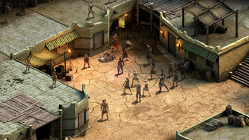 Un'immagine che mostra diversi personaggi di Tyranny.