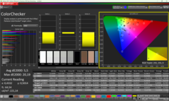 Calman ColorChecker prima della calibrazione