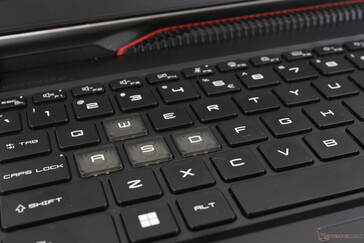 Tasti WASD traslucidi come quelli di molti recenti portatili Asus ROG