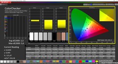 CalMAN ColorChecker calibrato