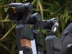 Osmo Pocket 4P, Osmo Pocket 3 e Osmo Pocket 4, da sinistra a destra.