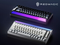 RedMagic offre la sua tastiera ad asse magnetico Ice Blade nelle finiture bianco e nero. (Fonte: RedMagic)