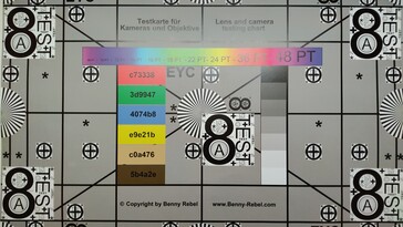 tabella di prova della fotocamera posteriore da 10 MP