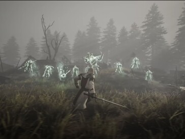 Il combattimento sembra un po' più veloce e aggressivo nel trailer rispetto a Breath of the Wild. (Nell'immagine: uno screenshot del trailer ufficiale di ArcheAge Chronicles.)