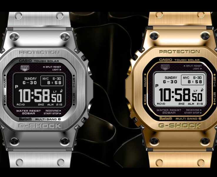Da sinistra a destra (nella foto): l'imminente Casio GMW-BZ5000D-1 e il GMW-BZ5000GD-9. (Fonte immagine: Great G-Shock World)