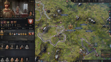 Nella foto: uno screenshot di gioco tratto da Crusader Kings III.