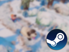 L'intero progetto di Dogwalk - asset, animazioni e codice - è realizzato con Blender e il popolare Godot Game Engine, che è open-source. Nella foto, una schermata sfocata del gioco con il logo di Steam sovrapposto (fonte: Steam - Edited)