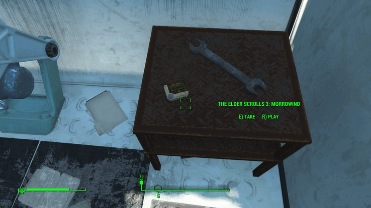 L'olotape di The Elder Scrolls Morrowind in Fallout 4