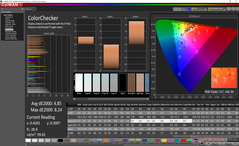 ColorChecker prima della calibrazione