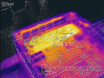 Temperatura della superficie dell'SSD dopo aver eseguito DiskSpeed in un ciclo